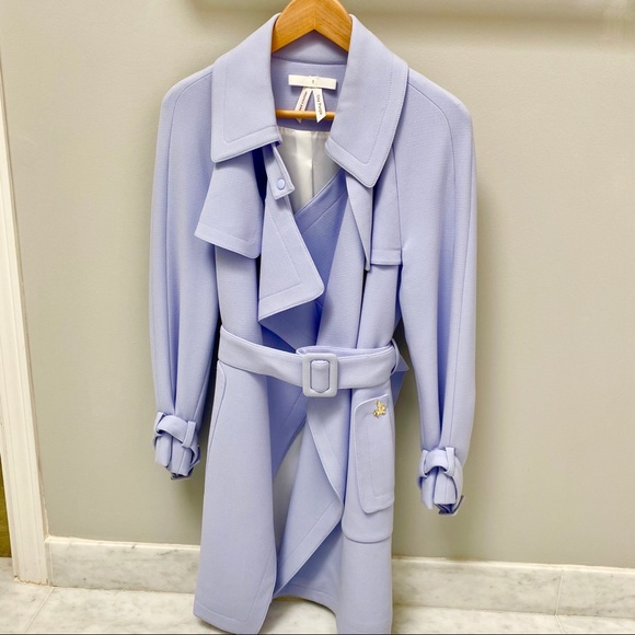 Bread n Butter Jackets & Blazers - Bread n Butter brand Cornflower Blue Trench Coat